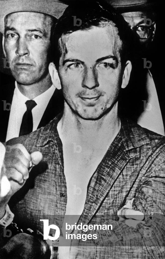 JFK's murderer Lee Harvey Oswald after his arrest in Dallas, Texas november 22, 1963