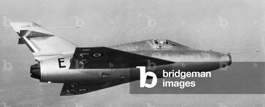 French plane Gerfaut (or SFECMAS 1402) delta-wing jet plane with (1st fly in 1954)
