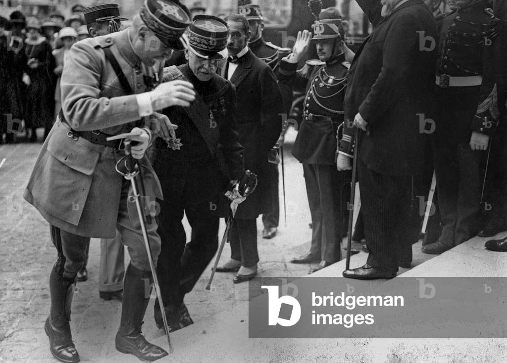 General Michel Maunoury (1847-1923) French officer commandant of the French Sixth Army during the Great War here in Versailles, 1919