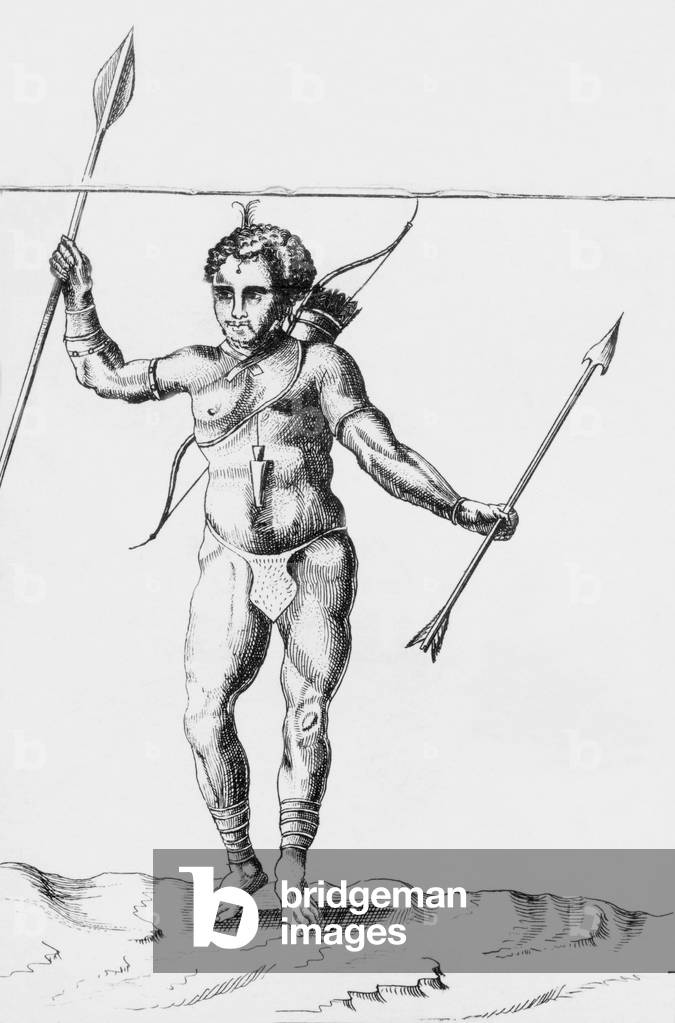 Savage of Bonne Esperance cap, 1656, engraving