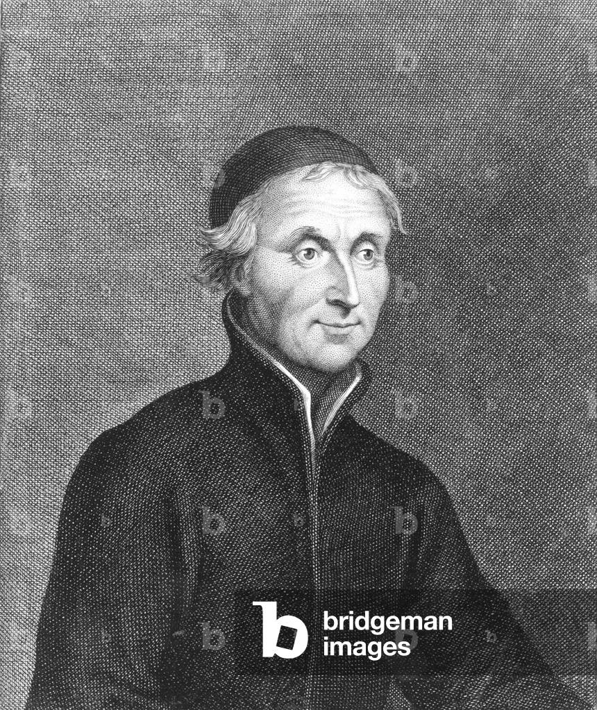 Louis Bourdaloue (1632-1704) jesuit preacher at time of LouisXIV, engraving