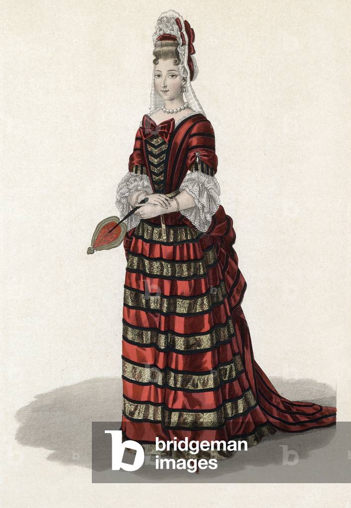 Marie Adelaide de Savoie (1685-1712) duchess of Burgondy, mother of LouisXV, engraving (19th century)