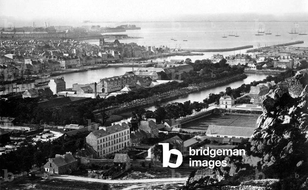 Generale View of Cherbourg from the Fort du Roule 50's