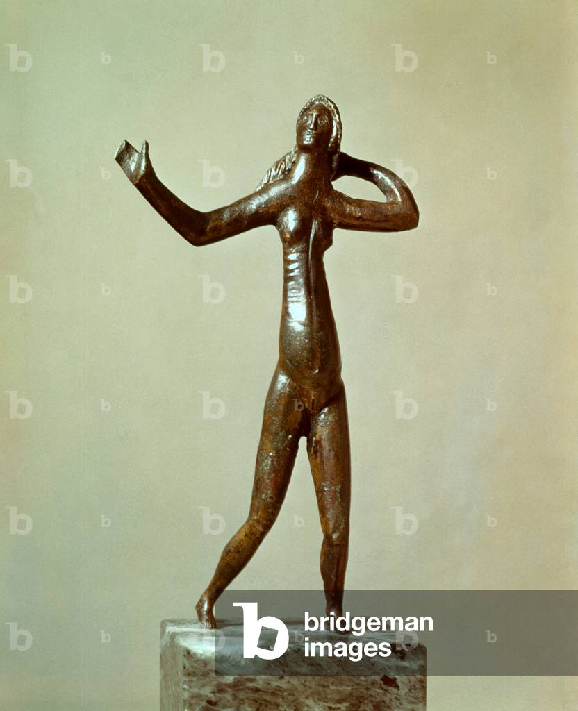 Woman bronze sculpture dating 1st 2nd century BC, Gaul, Iron Age around 700-250 BC