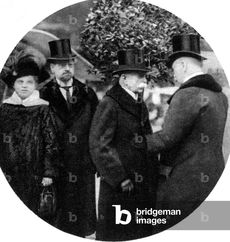 Last photograph of the Count Ferdinand von Zeppelin taken in the german air war trophies exhibition in Berlin february 24th 1917 a few days before he died (march 8, 1917)