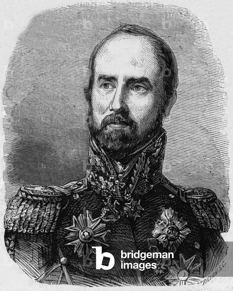 Gaspard Gourgaud (1783-1852) French general, aide-de-camp of Napoleon1st, engraving