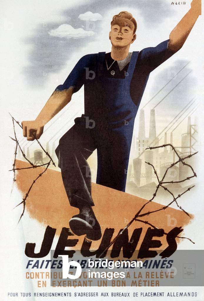 French collaborationist propaganda poster for the 