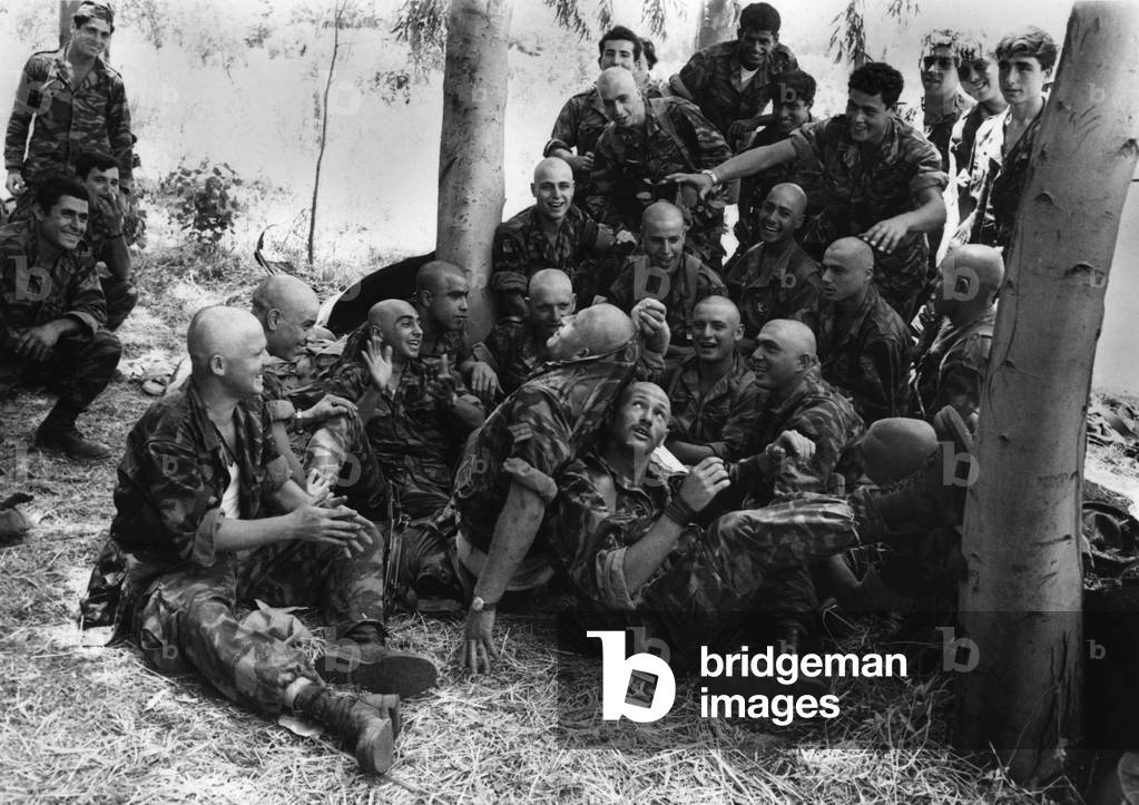 Israeli soldiers have shaven their head during Six Days war in 1967 (sort of joke)