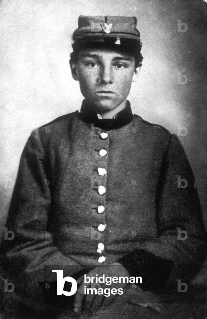 Portrait of the Soldier Edwin Lennison kills in Malvern Hill, during the war of Secession 1861 - 1865