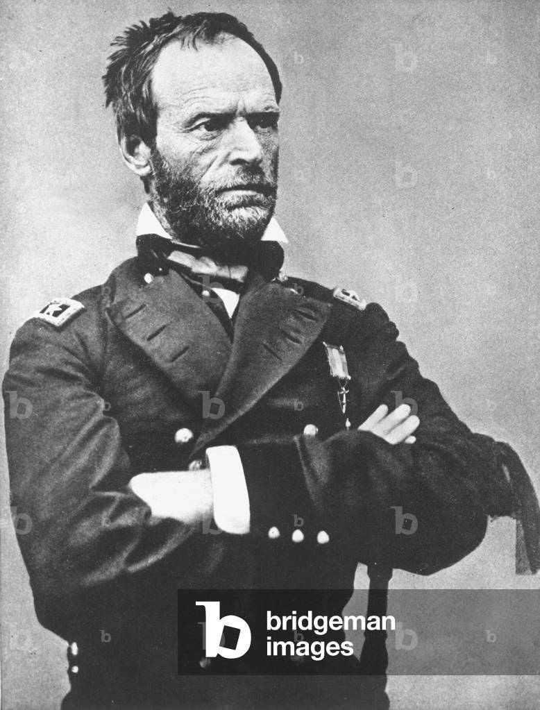 William Tecumseh Sherman (1820-1891) american general during American Civil War (1861-65) here c. 1865