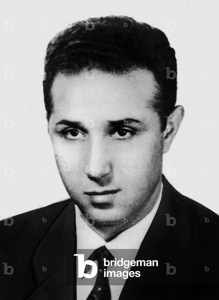 Ahmed Ben Bella , head of Algerian National Front in 1956 at the time of the war in Algeria