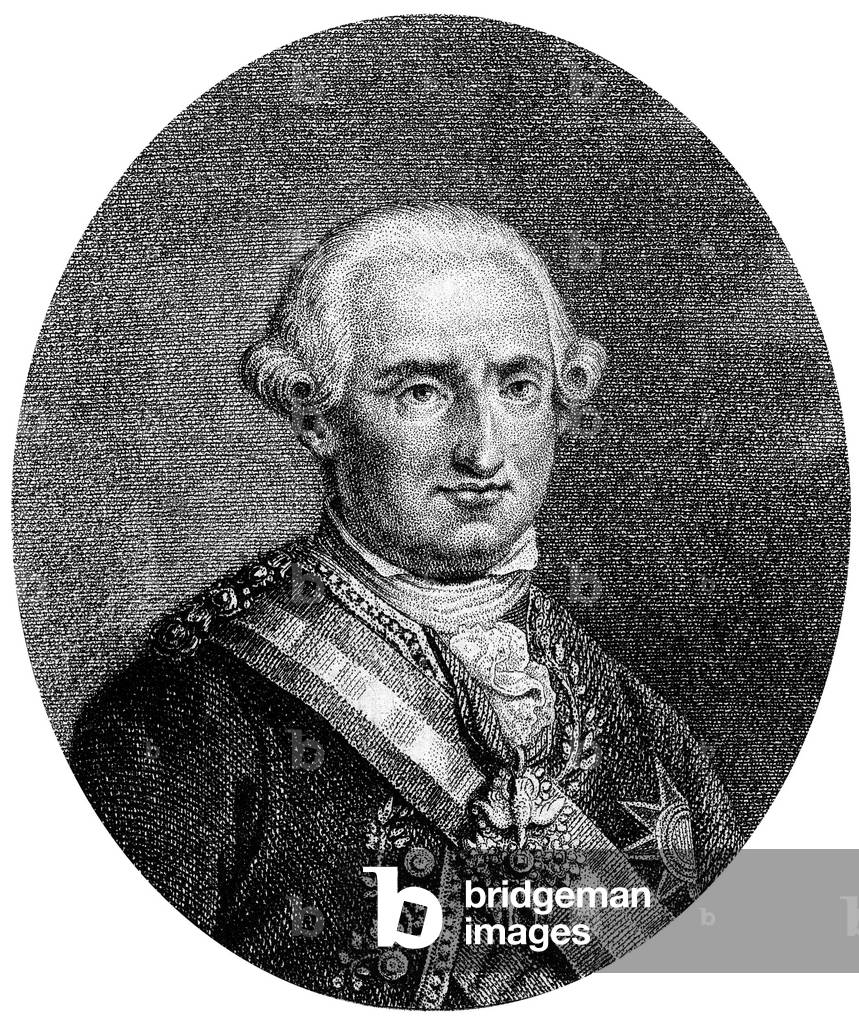 Charles IV (1748-1819) king of Spain in 1788-1808, engraving