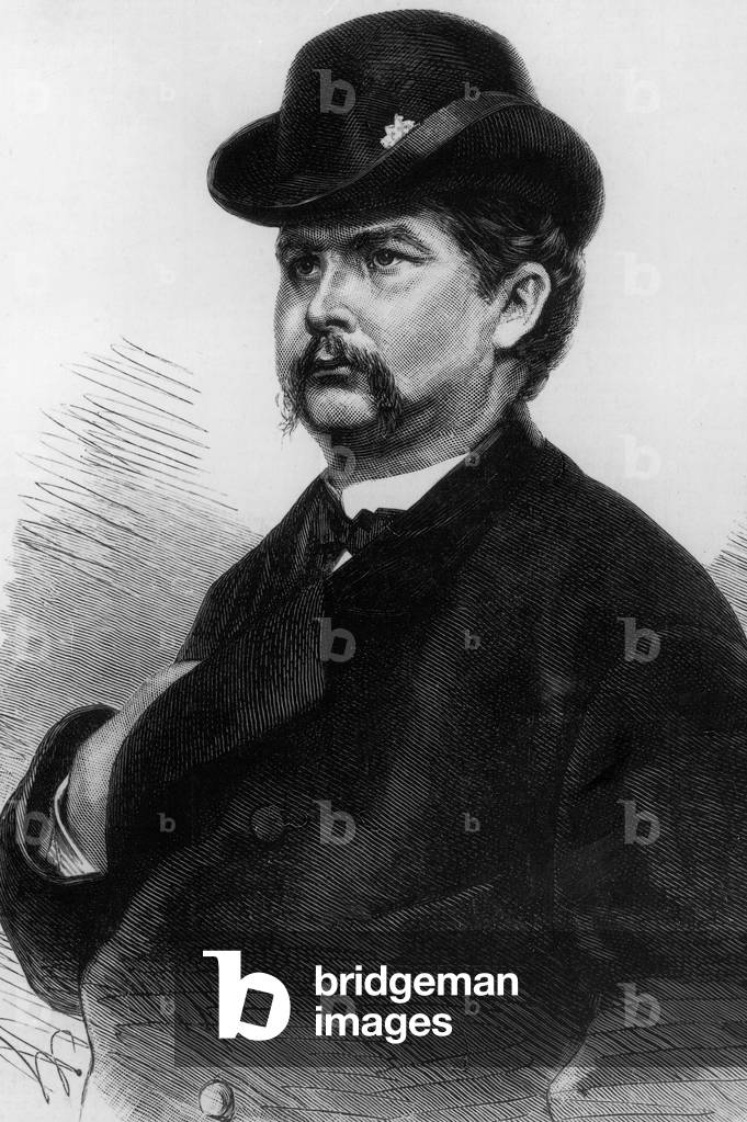 Louis of Wittelsbach (1845-1886, son of MaximilianII of Bavaria) king Louis II of Bavaria from 1864, c. 1885, engraving