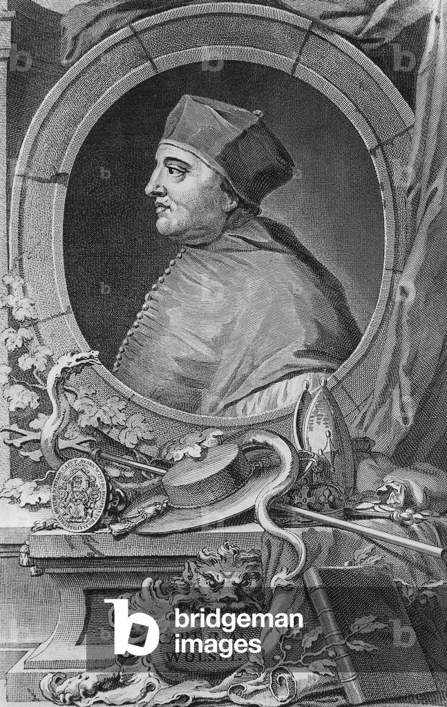 The cardinal Thomas Wolsey (1473-1530), engraving