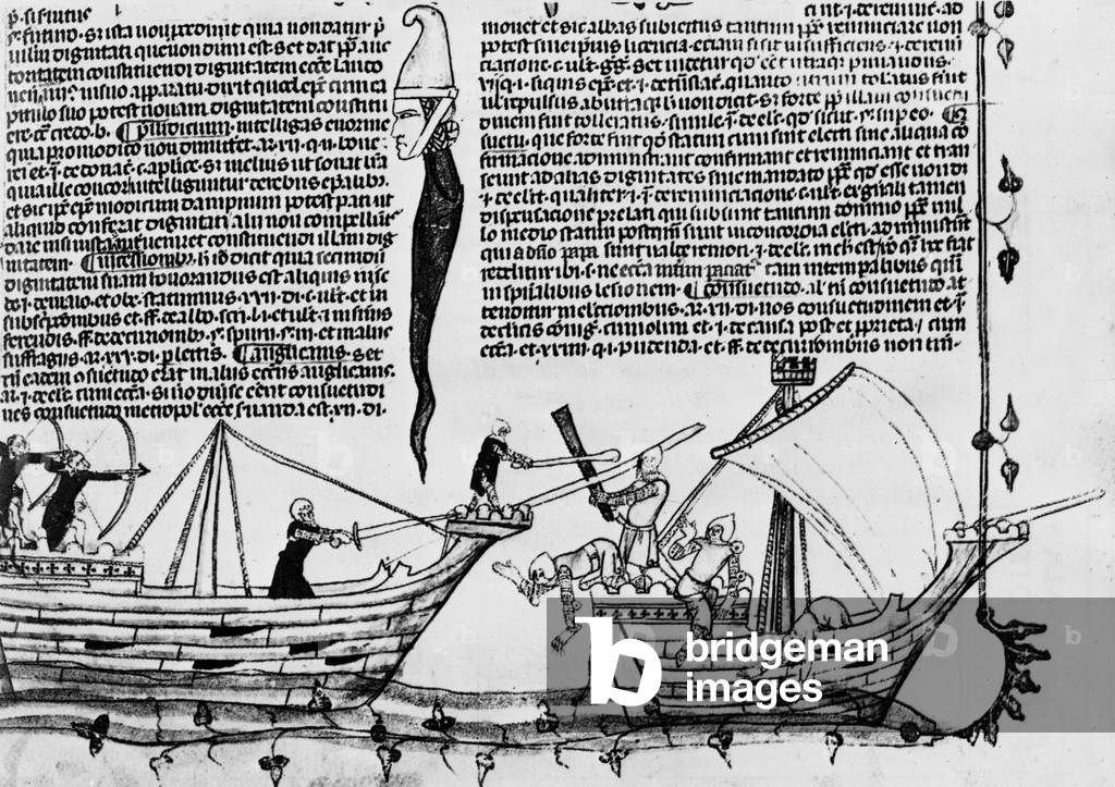 the 3rd Crusade in 1189-1192, english manuscript of the 13th century