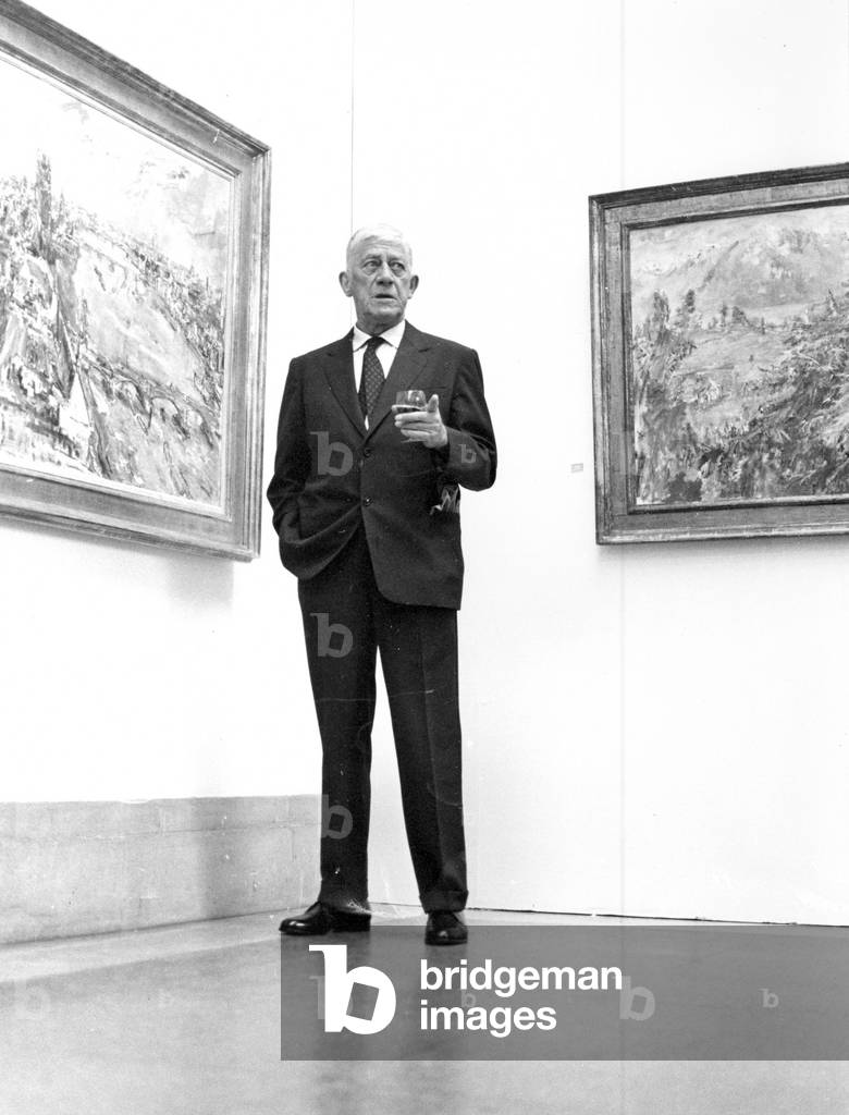 Oskar Kokoschka in 1962 (b/w photo)