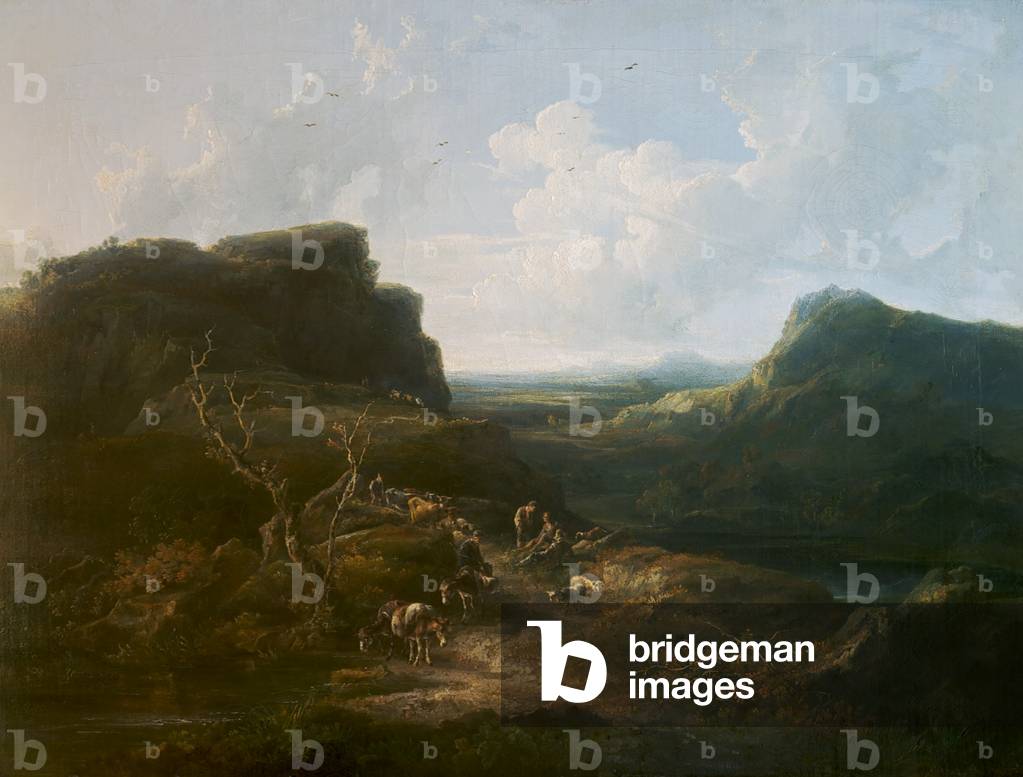 Mountainous Landscape (oil on canvas)