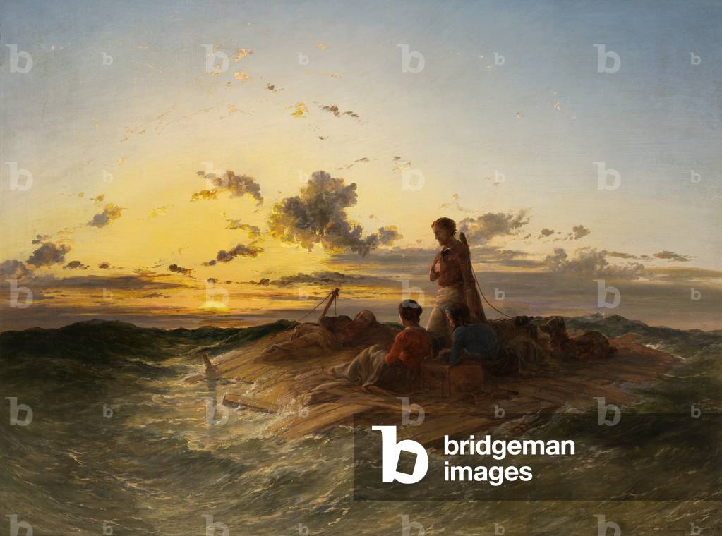 The Raft, 1850 (oil on canvas)