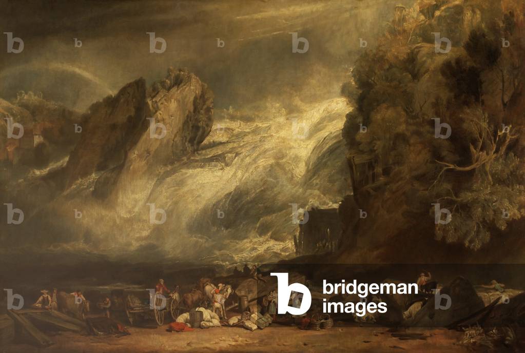 Falls of the Rhine at Schaffhausen (oil on canvas)
