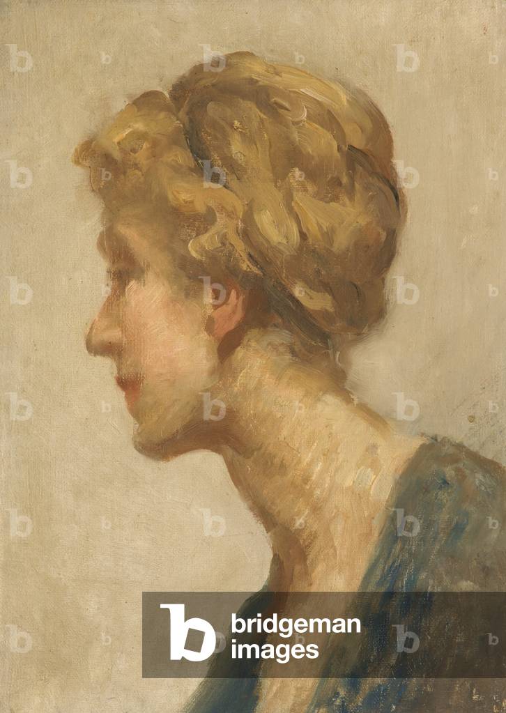 Catherine Barbara Southeby, Daughter of Sir Baldwin Leighton (oil on canvas)