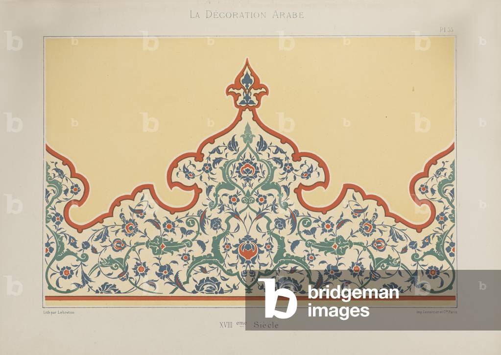 La Decoration Arabe, published by J. Savoy, Paris, 1885 (chromolitho)