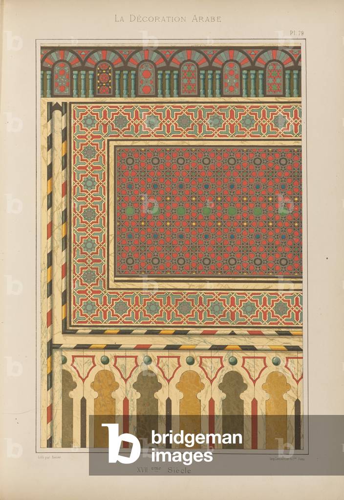 La Decoration Arabe, published by J. Savoy, Paris, 1885 (chromolitho)