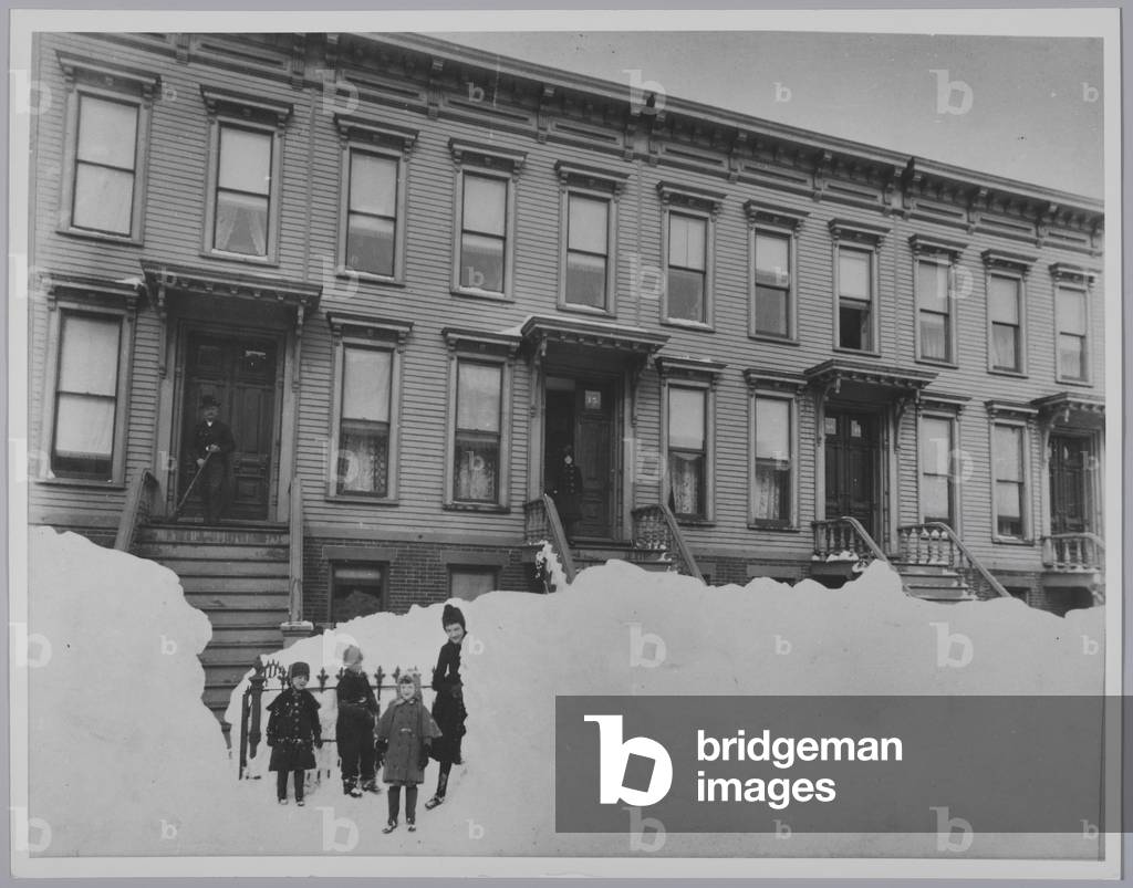 Blizzard of March 1888, Brooklyn, 1888 (gelatin silver photo)