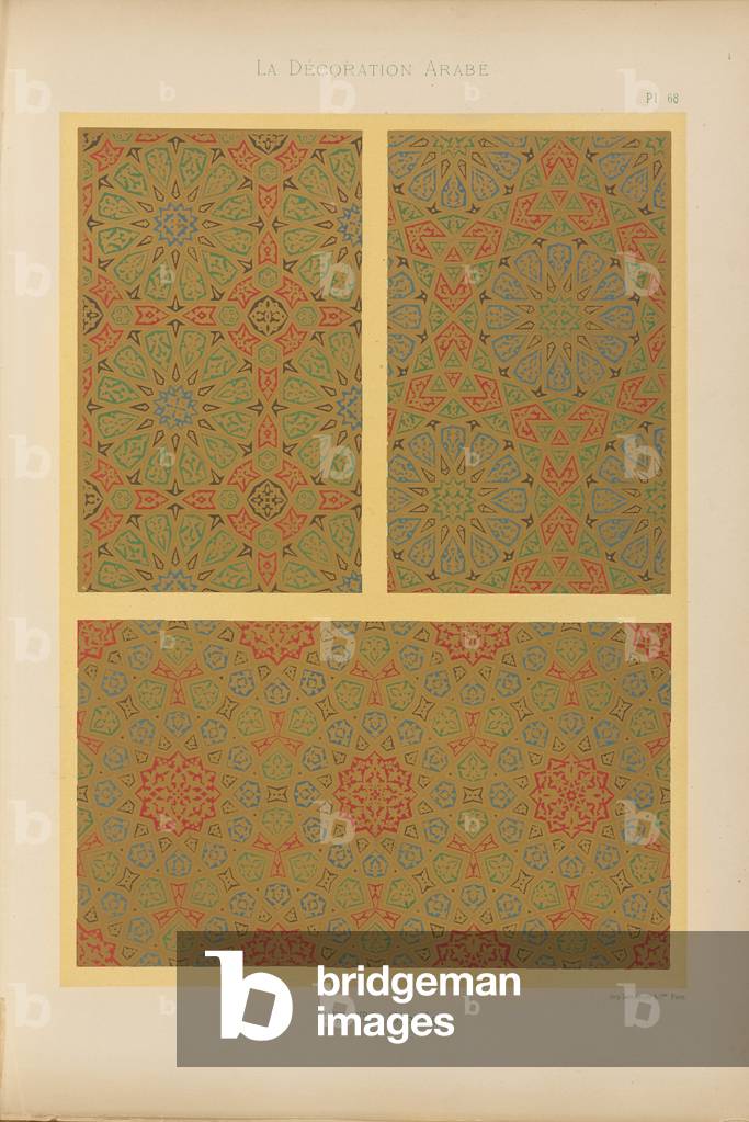 La Decoration Arabe, published by J. Savoy, Paris, 1885 (chromolitho)