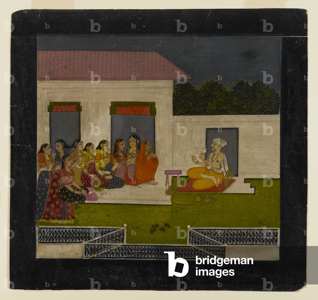 Devotional Discourse, 1750-1775 (opaque w/c & gold on paper)