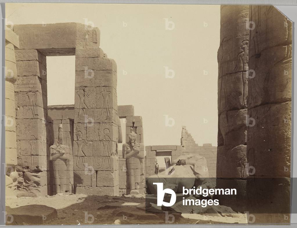 Ramesseum avec la Statue (gelatin silver photo)