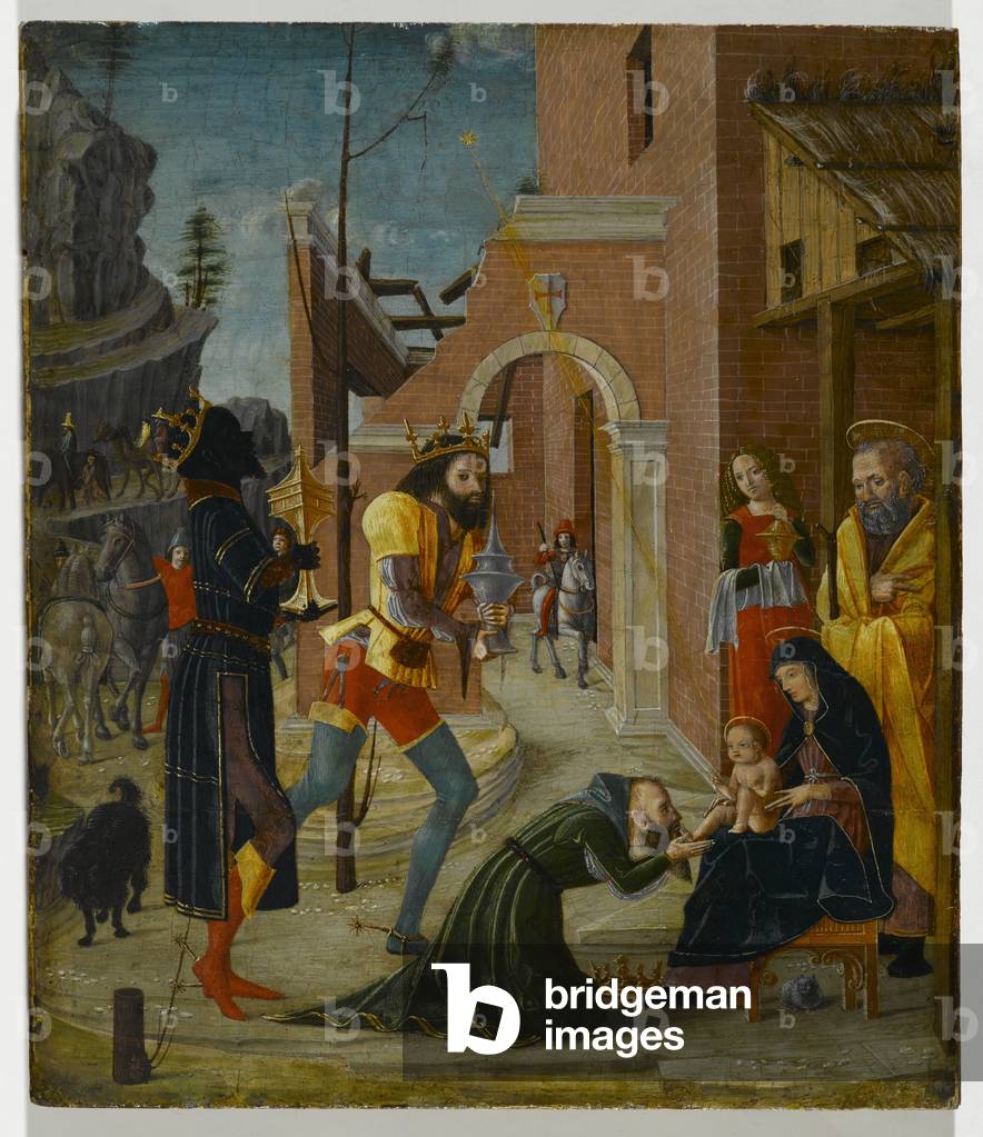 The Adoration of the Magi, c.1485-95 (tempera on panel)