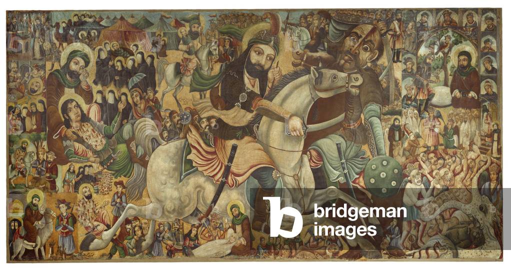 Battle of Karbala, late 19th-early 20th century (oil on canvas)