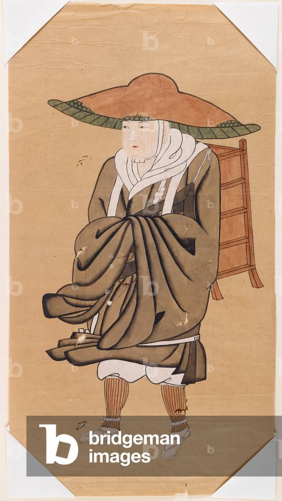 The Chinese Buddhist Pilgrim Hsuan-Tsang (ink on paper)