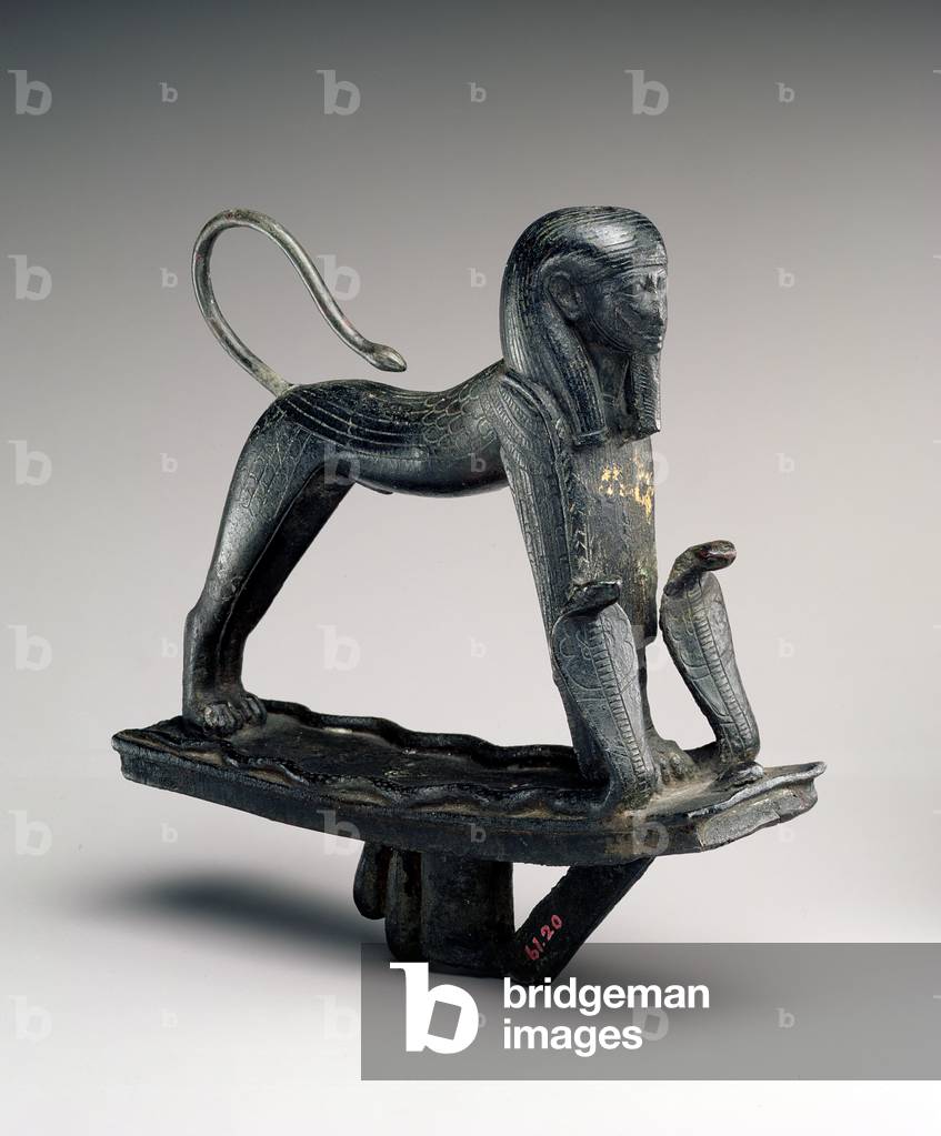 Statue eines Königs als Sphinx (Bronze)