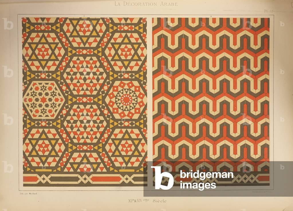 La Decoration Arabe, published by J. Savoy, Paris, 1885 (chromolitho)