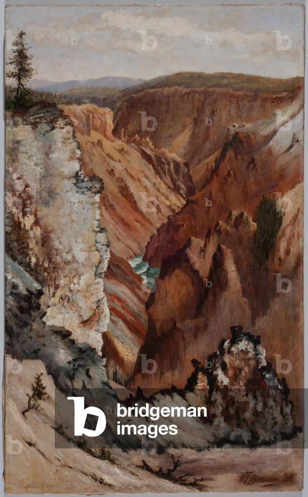 View of Yosemite Valley, 1886 (oil on canvas)