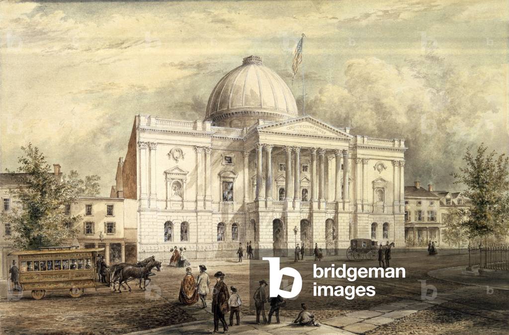 County Court House, Brooklyn, 1863 (w/c on paper)