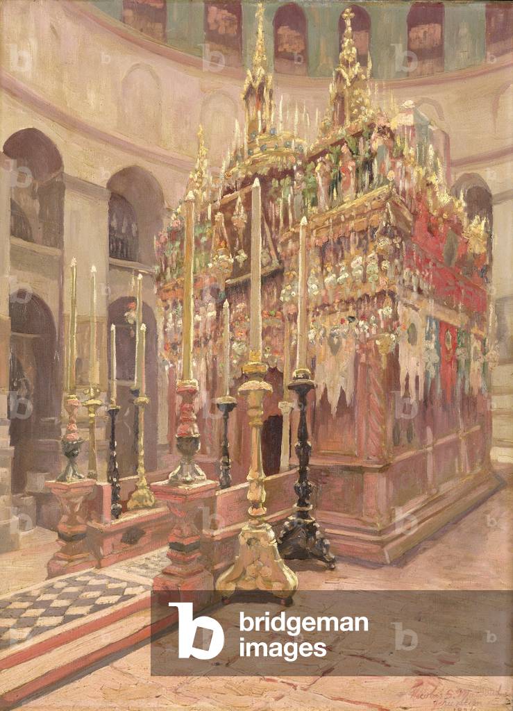 The Holy Sepulchre, Jerusalem, before 1928 (oil on canvas)