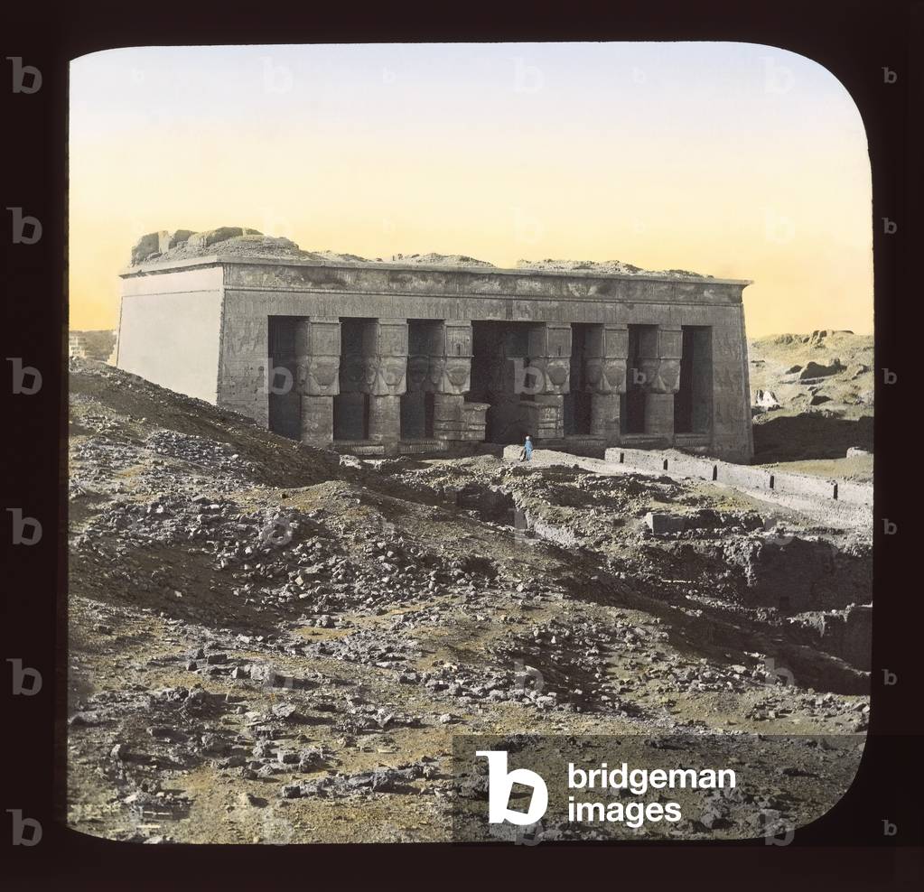 Egypt - Denderah (lantern slide)