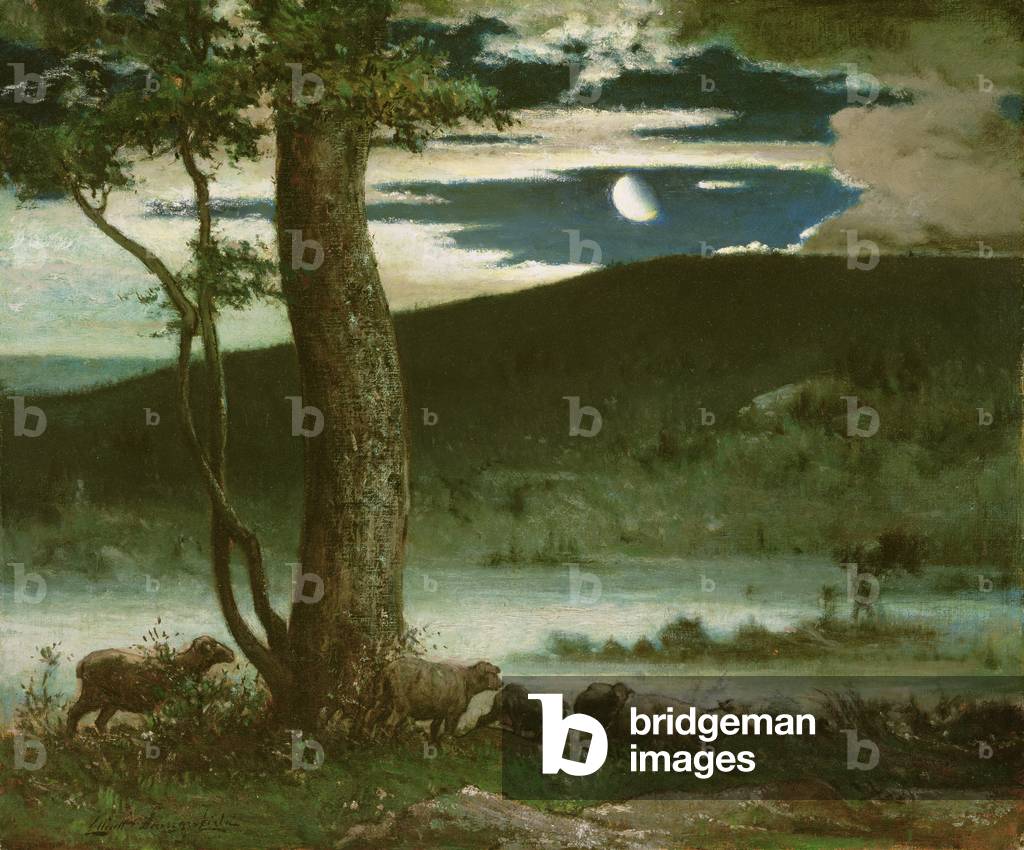 Der Mitternachtsmond (Öl auf Leinwand)