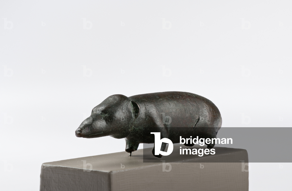 Small shrew-mouse from a coffin, Saqqara, Egypt (bronze)