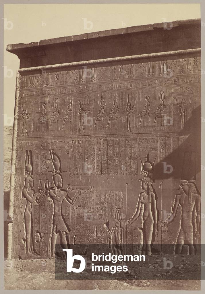 Denderah, Exterior of Temple, c.1870 (albumen silver print)