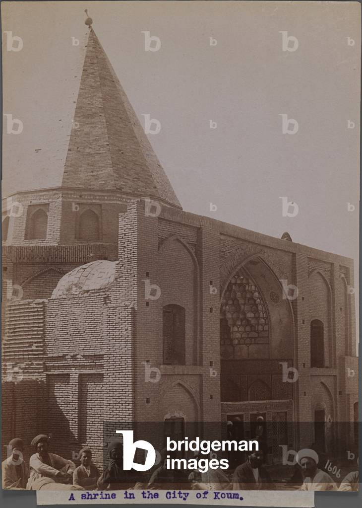 A Shrine in the city of Koum, late 19th-early 20th century (b/w photo)