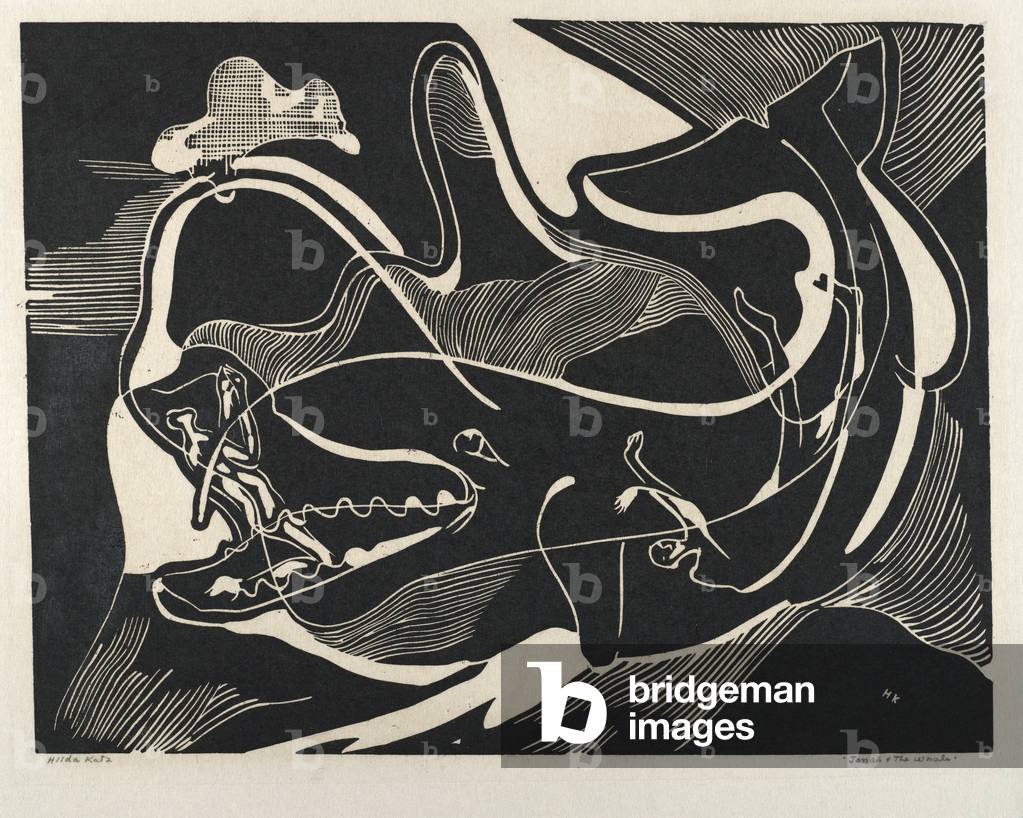 Jonah and the Whale, 1950 (linocut on white wove paper)