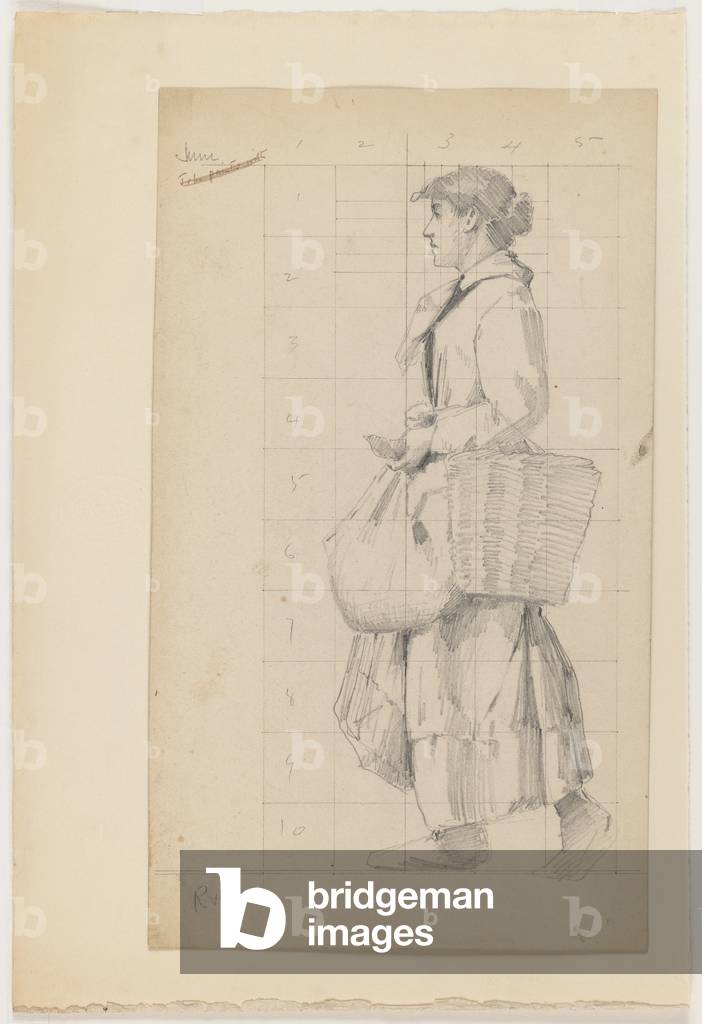 French peasant woman (graphite on fream wove paper)