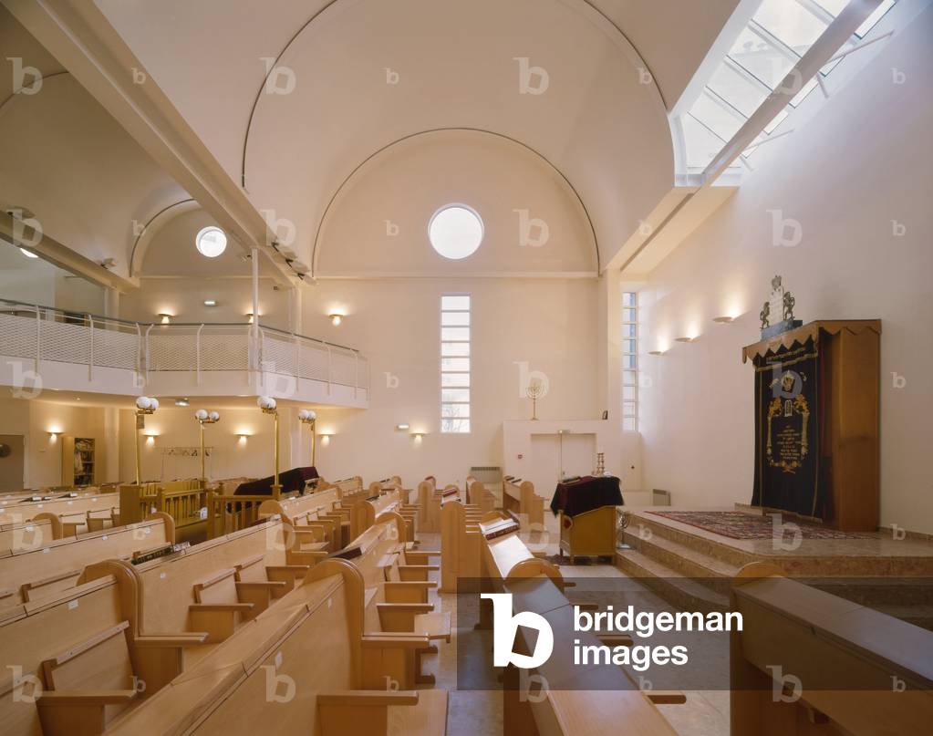 Synagogue, Paris 19. Architects Eric Dubosc and Marc Landowski, 1994.