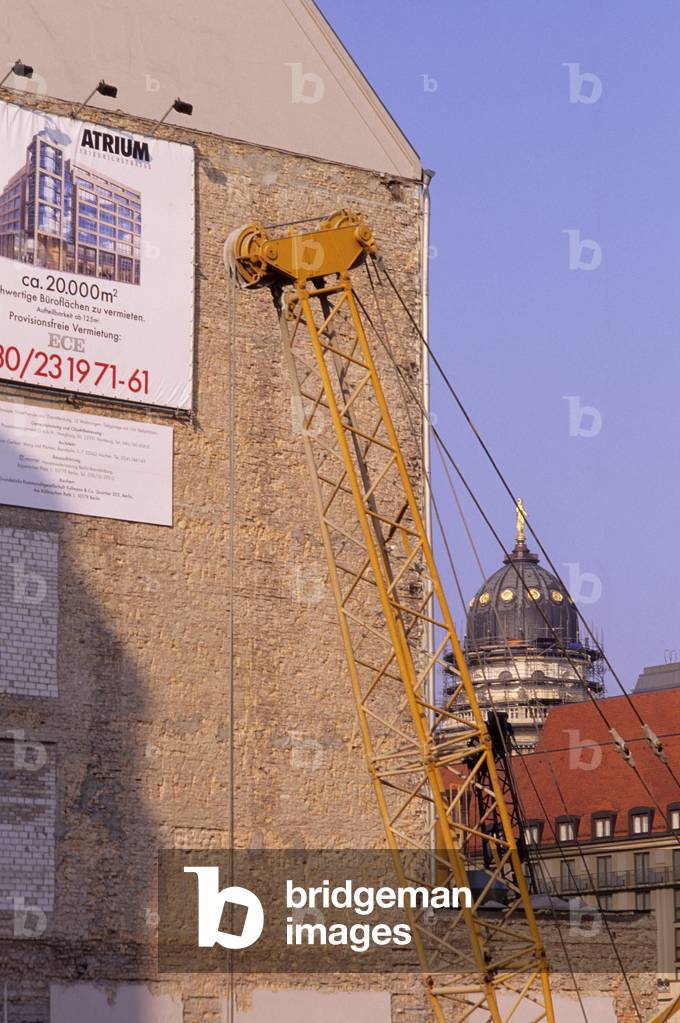The construction site on the Friedrichstrasse in Berlin (Germany).