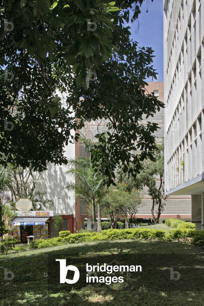 Building of a superquadra in Brasilia (Brazil).