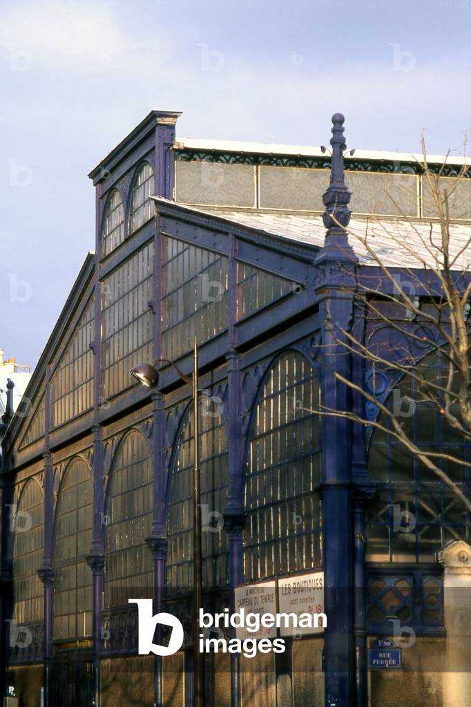 The walk of the Square of the Temple in Paris. Construction 1865, architects Ernest Legrand and Jules de Merindol.