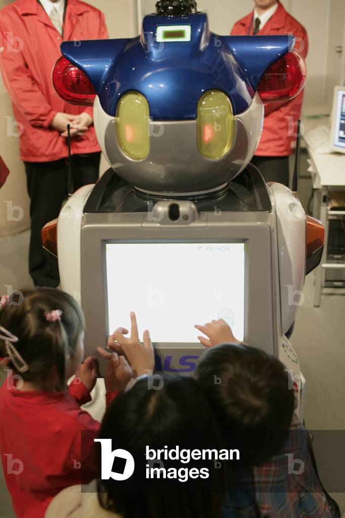 Robot Security and Home Automation in the Mitsubishi Pavilion of the Aichi World Expo, Japan, 2005.